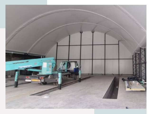 Внутреннее оснащение ангаров в Набережных Челнах