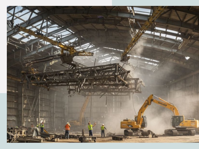 Демонтаж ангаров в Набережных Челнах от 609 руб. за м²