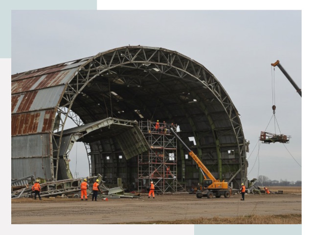 Демонтаж ангаров в Набережных Челнах